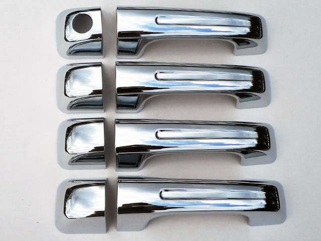 QAA 2019-2022 Dodge Ram Trucks 8 piece Chrome Plated ABS plastic Door Handle Cover Kit DH59935