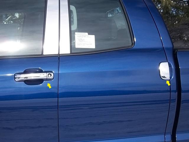 QAA 2007-2020 Toyota Tundra 6 piece Chrome Plated ABS plastic Door Handle Cover Kit DH27146