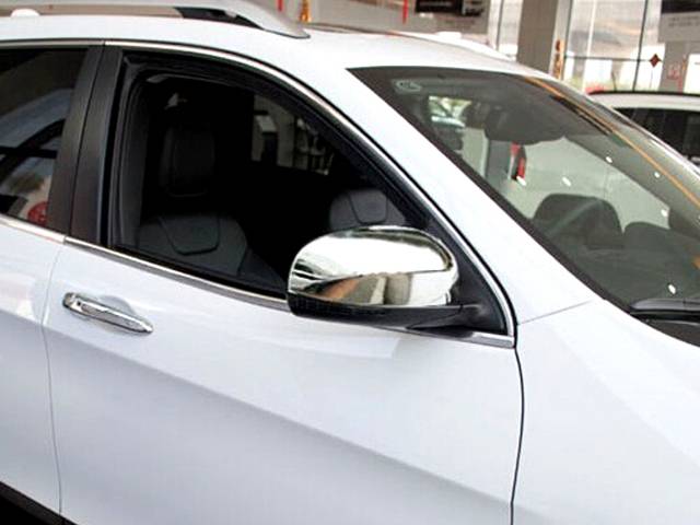 QAA 2011-2017 Jeep Grand Cherokee Dodge Durango 2 piece Chrome Plated ABS plastic Mirror Cover Set MC54090