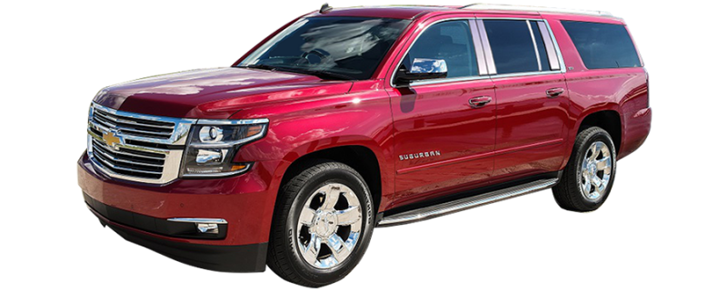 QAA 2015-2020 Chevrolet Suburban Tahoe GMC Yukon 2 piece Chrome Plated ABS plastic Mirror Cover Set MC55195
