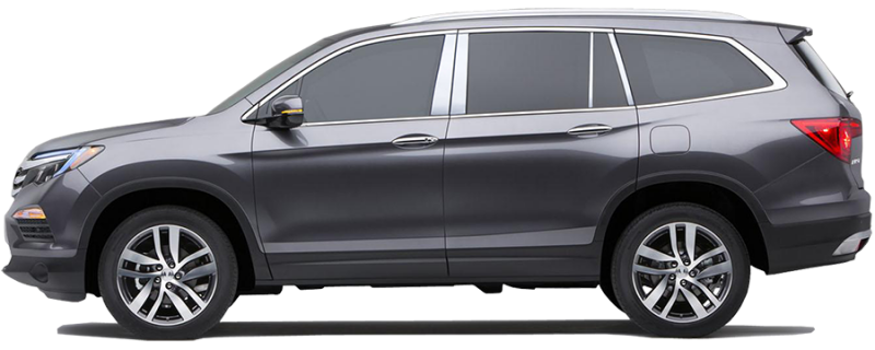 QAA 2010-2020 Honda Clarity 2010-2022 Ridgeline 2016-2022 Pilot 8 piece Chrome Plated ABS plastic Door Handle Cover Kit DH16261