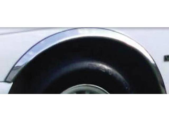 QAA 1994-1995 Ford Thunderbird 1994-1995 Mercury Cougar 4 piece Molded Stainless Steel Wheel Well Fender Trim Molding WZ34670