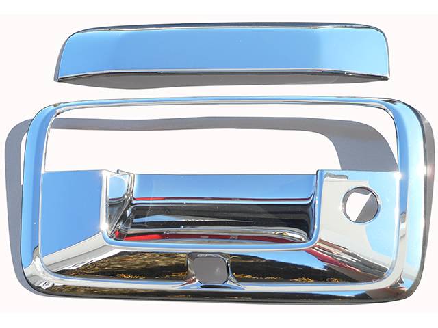 QAA 2014-2018 GMC Sierra 2014-2018 Chevrolet Silverado 1500 LD 3 piece Chrome Plated ABS plastic Tailgate Handle Cover Kit DH54184