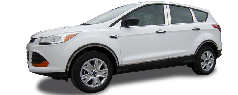 QAA 2013-2018 Ford C Max 2013-2016 Escape 2012-2016 Focus Hatchback 2015-2016 Sedan 2 piece Chrome Plated ABS plastic Mirror Cover Set MC53360