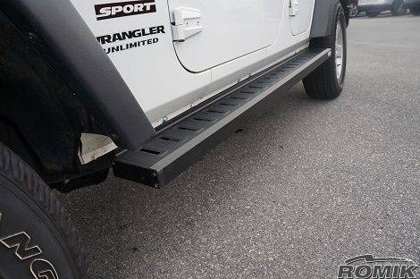 ROMIK 2007-2018 Jeep Wrangler JK SUV Running Boards Romik ROF-T Side Steps 81304419
