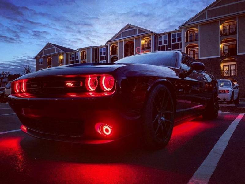 Oracle Lighting 2015-2023 Dodge Challenger Colorshift RGB+W DRL Headlight Conversion Kit 1329-330