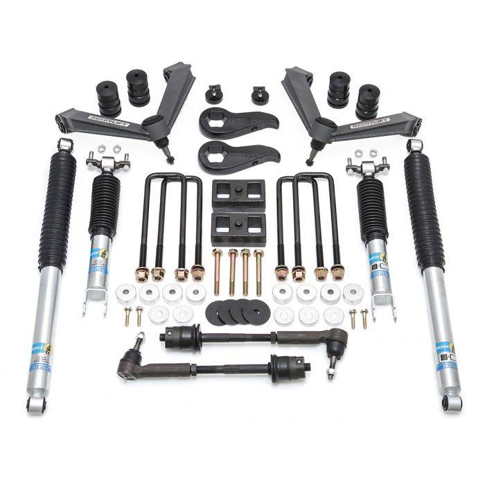 ReadyLIFT 2020-2021 Chevrolet Silverado GMC Sierra 2500HD 3500HD 3.5'' SST Lift Kit Front With 2" Rear With Fabricated Control Arms And Bilstein Shocks 69-3035