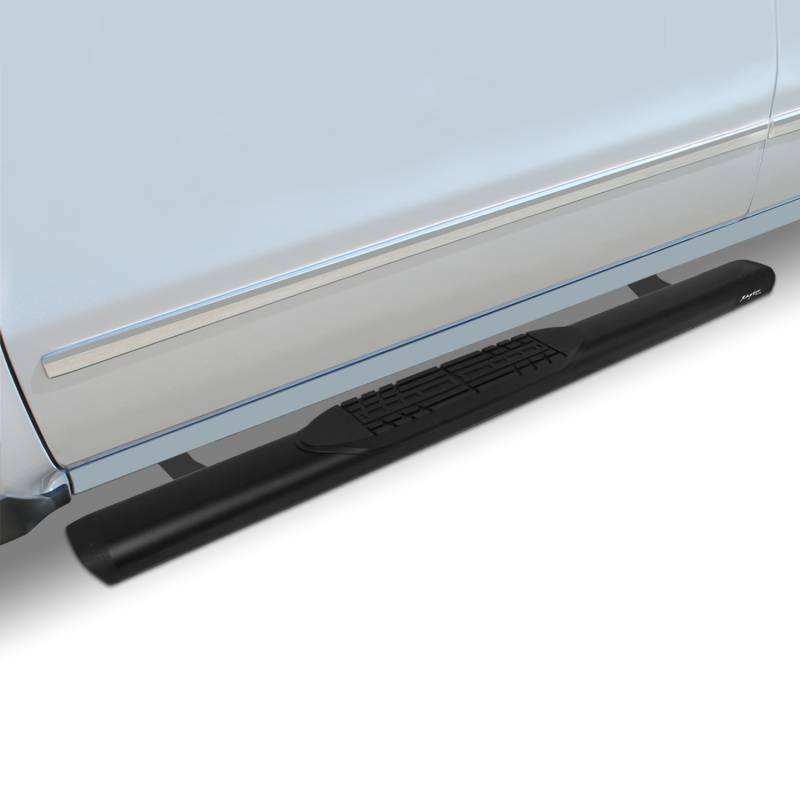 Raptor Series 56" Black Textured Aluminum 5 Inch Slide Track Oval Running Boards Requires Separate Mount Kit 2056-BLK