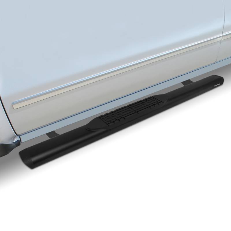 Raptor Series 2005-2021 Toyota Tacoma Extended Cab Access Cab 5 Inch Black Slide Track Oval Running Boards 2004-0367BT