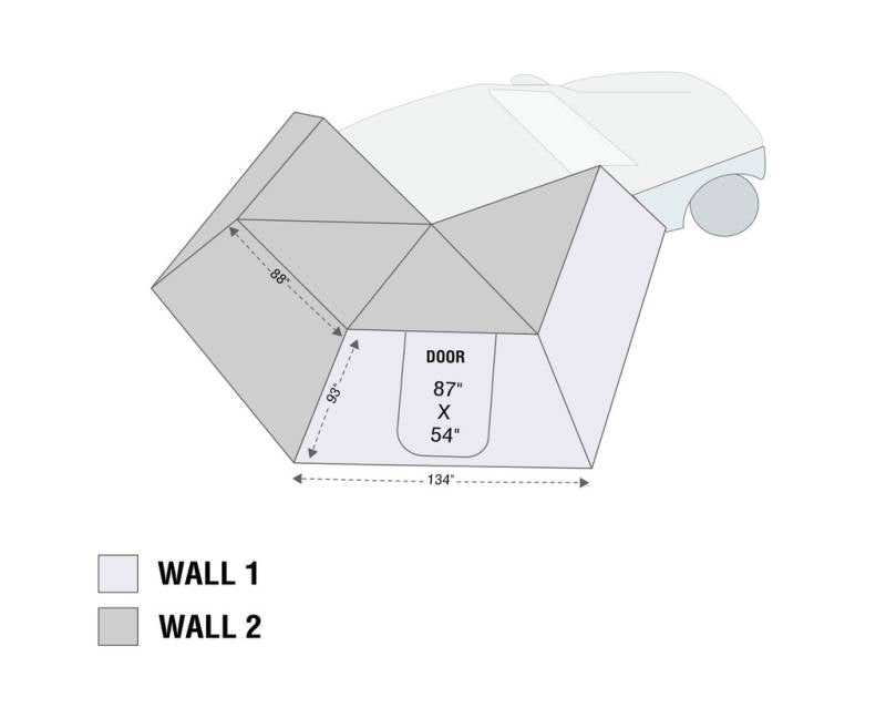 OVS Nomadic 270LT Awning Wall 1 & 2 Kit For Driver Side 19589908