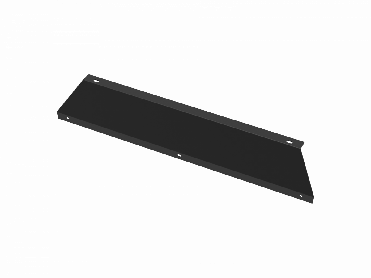 Attica 2018-2024 Jeep Wrangler JL 2019-2024 Gladiator Black Powder Coated Steel Front Bumper Skid Plate ATTJL01A108-1-BX