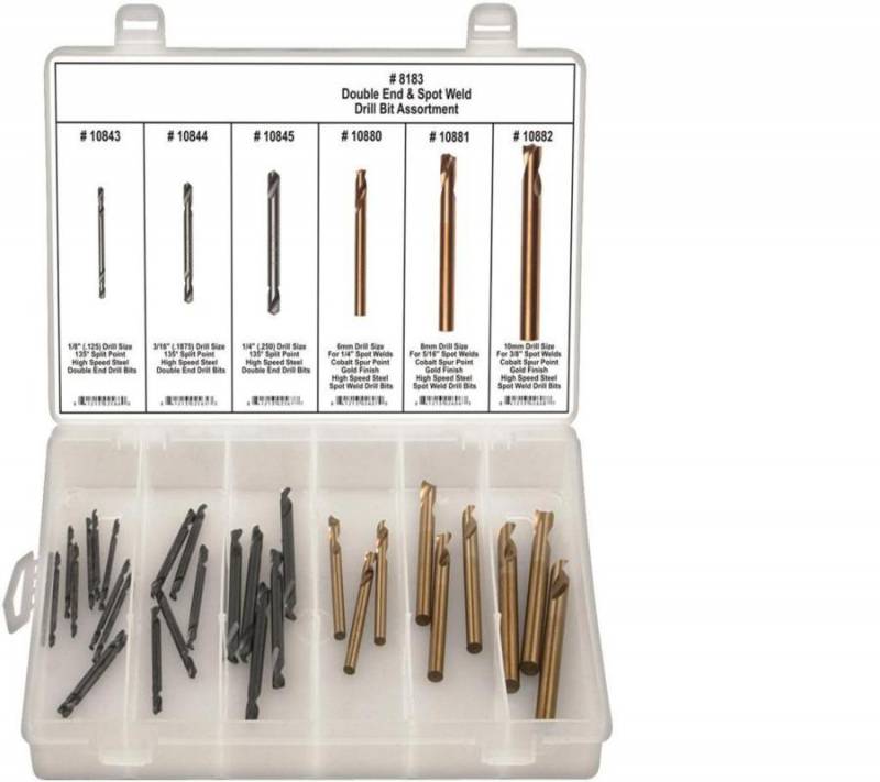 DISCO Double End Spot Weld Drill Bit Set Assortment 29 pcs 8183