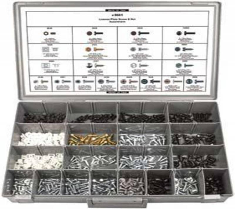 DISCO License Plate Screw & Nut Assortment 520 pieces 8661