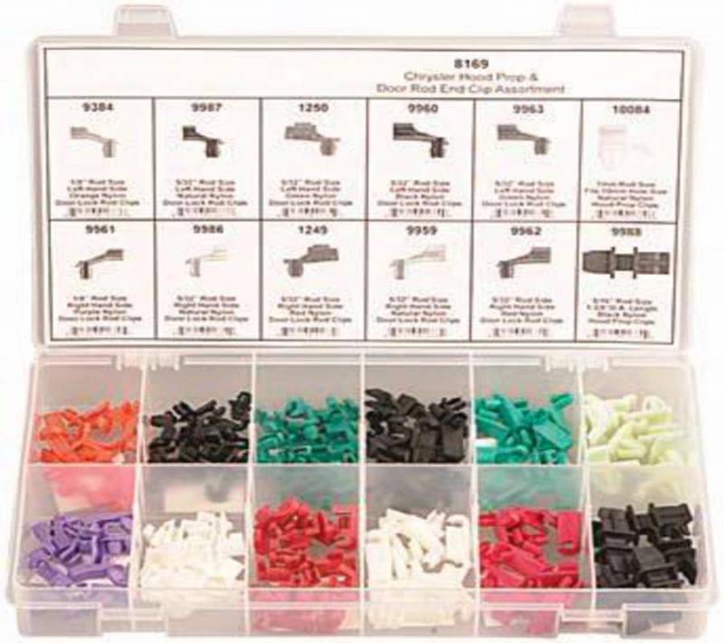 DISCO Chrysler Hood Prop & Rod End Assortment 131 pieces 8169