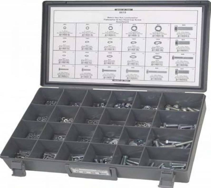 DISCO Universal Gr 8.8 Nut & Bolt Assortment 698 pieces 8619