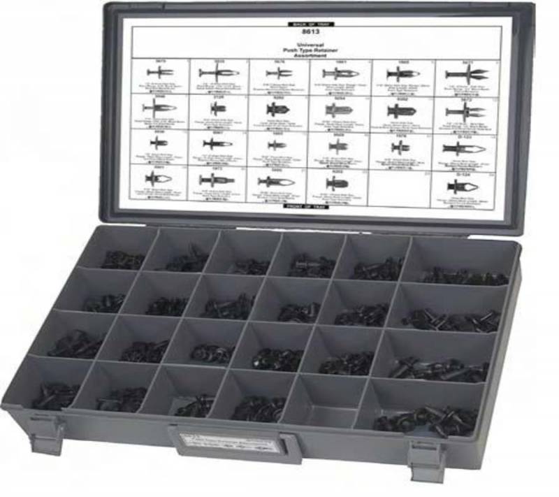 DISCO Universal Push Type Retainer Assortment 196 pieces 8613