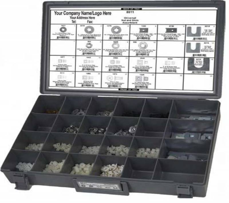DISCO Universal Nut and Shim Assortment 450 pieces 8611