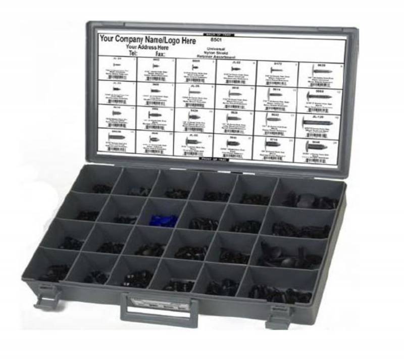 DISCO Universal Nylon Shield Retainer Assortment 336 pieces 8601