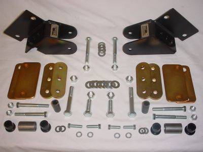 MORE 1976-1986 Jeep CJ Standard Shackle Reversal Kit 7686-1