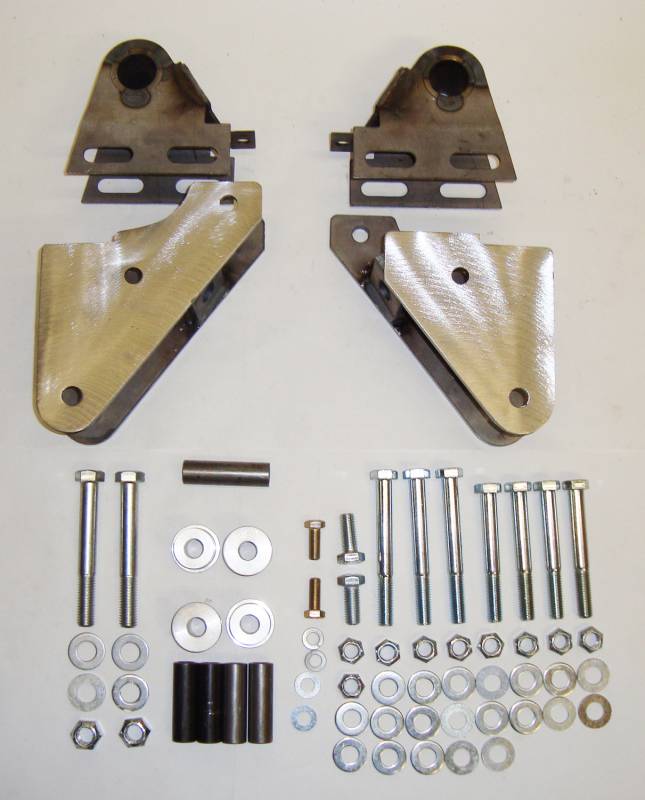 MORE 1987-1995 Jeep YJ Shackle Reversal System with Bolt On Shackle Mount 8795-2NP