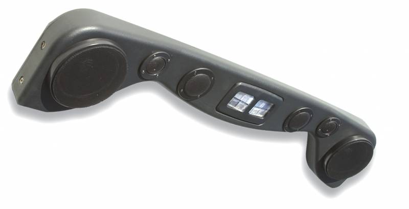 VDP 1987-2002 Jeep Wrangler Six Speaker Textured Plastic Sound Bar Black 792501