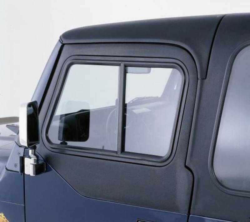 Rampage 1987-1995 Jeep Wrangler Top Slider Half Door Window Black 919115
