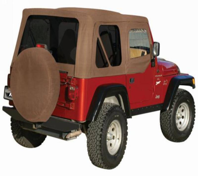 Rampage 1997-2006 Jeep Wrangler Soft Top OE Replacement W Door Skins Tinted Windows 99517