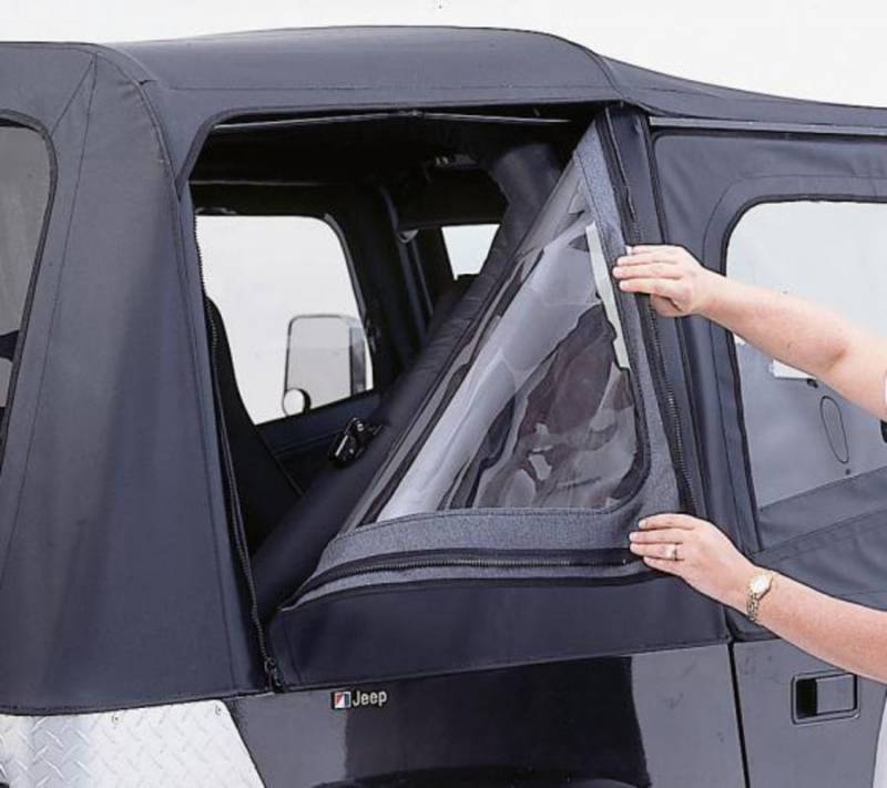 Rampage 1997-2006 Jeep Wrangler Mesh 3 Piece Window Kit 899715