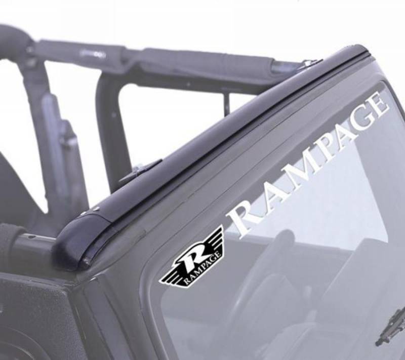 Rampage Windshield Channel Top Attachment Header Bar 901004