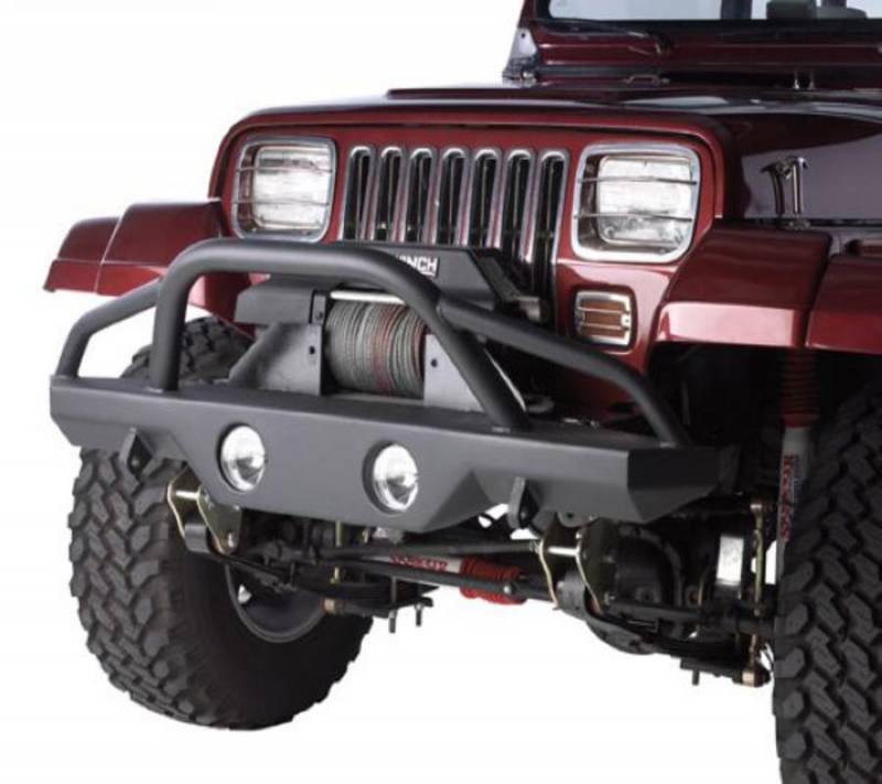 Rampage 1987-2006 Jeep Wrangler Front Recovery Bumper with Stinger Textured Black 78510