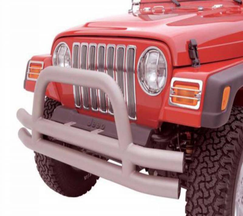 Rampage 1976-2006 Jeep Wrangler Double Tube Bumper Front With Hoop 8420