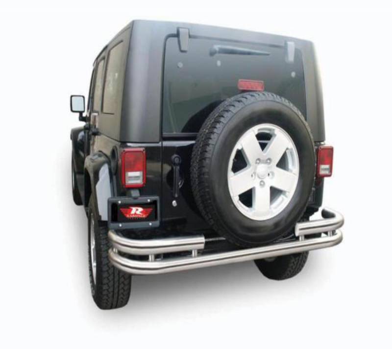 Rampage Double Tube Rear Bumper Stainless Steel 86448