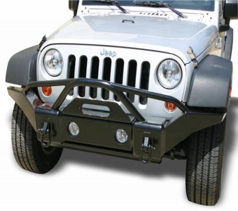 Rampage 2007-2014 Jeep Wrangler Rubicon Unlimited Steel Recovery Bumper With Stinger 86510