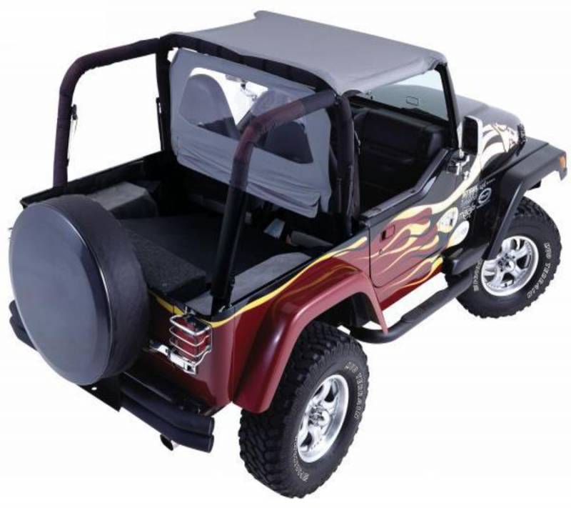 Rampage 1978-1991 Jeep YJ CJ  Wrangler Roll Bar Pad  Cover Kit  Black 768701