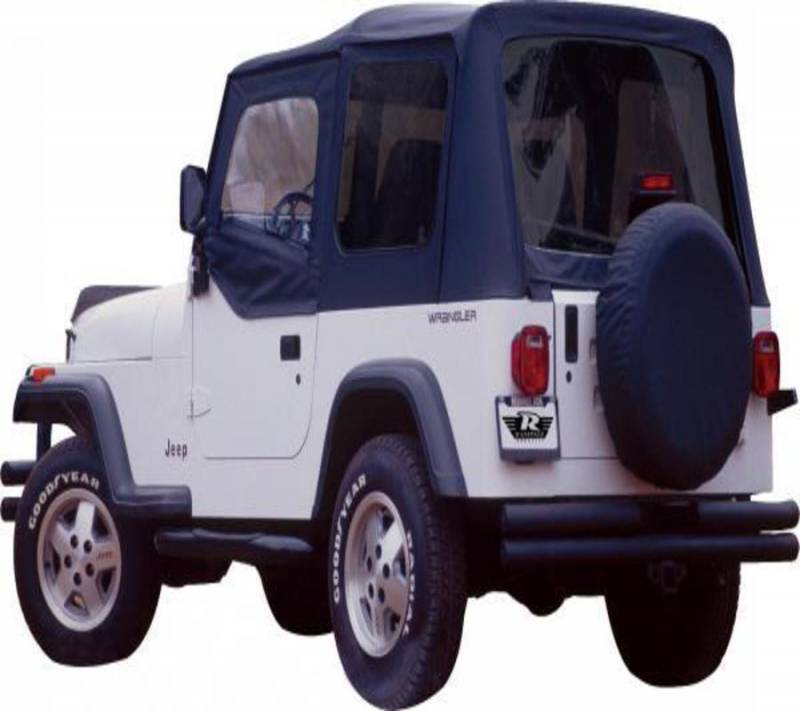 Rampage 1987-1995 Jeep Wrangler YJ Complete Soft Top w/ upper Doors & tinted windows 68215