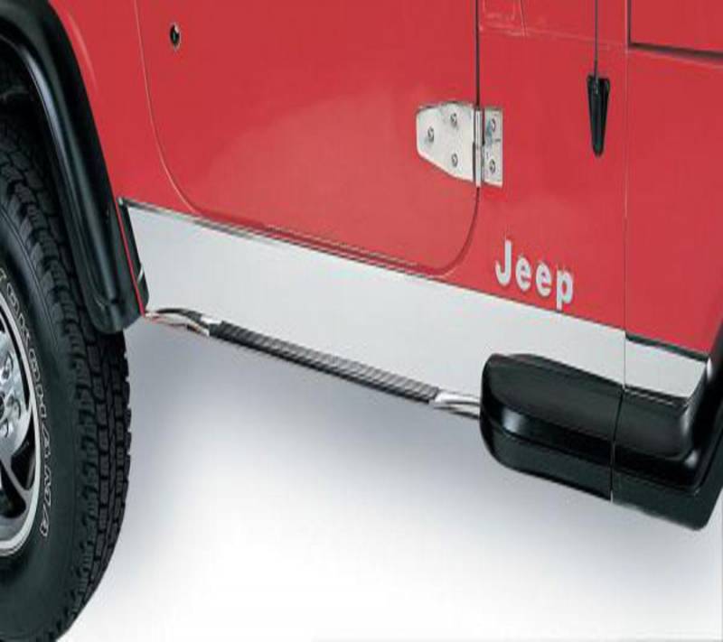 Rampage 1986-1995 Jeep Wrangler Rocker Panels Stainless 7453