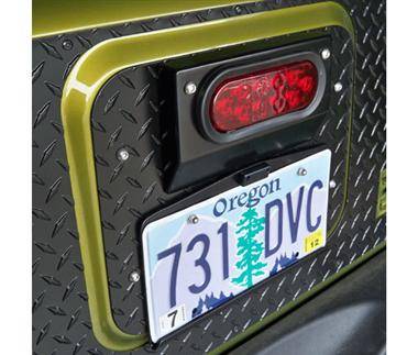 Warrior  2007-2012  Jeep JK Wrangler Rubicon Unlimited Center mount License Plate Bracket with LED Light 1562