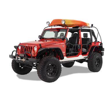 Warrior  2007-2012 Jeep JK Wrangler Rubicon Unlimited 2dr 4dr  Safari Watercraft Rack 878