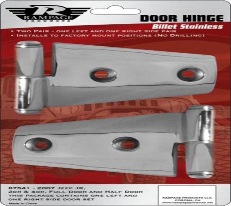 Rampage Jeep 2007-2014 Door Hinges Stainless 87541