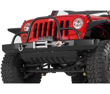 Warrior 2007-2012 Jeep JK Wrangler Rubicon Unlimited  Rock Crawler Front Bumper with Winch Mount Brush Guard 59055