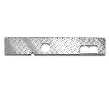 Warrior  1955-1975 Jeep CJ5 Dashboard Less Guage cutouts Black Diamond Plate 90418PC