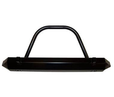 Warrior 1976-2006 Jeep CJ Wrangler  Rock Crawler Front Stubby Bumper with Brush Guard D Ring Mounts Steel 57059