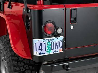 Warrior 2007-2012 Jeep JK Wrangler Rubicon Unlimited Rear Corners With Cutout Holes Steel S920A