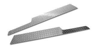 Warrior  1955-1975 Jeep CJ5 Side Plates With Lip Polished Aluminum 905UPA