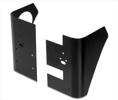 Warrior 2004-2006 Jeep LJ Wrangler Rubicon Unlimited  Rear Corners With Holes Cut Out Steel Black Powder Coat S918A