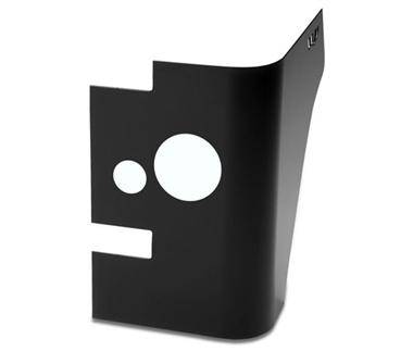 Warrior 1987-1995 Jeep YJ Wrangler  Rear Corners with Cutouts for LED Lights Black Diamond Plate 915APC