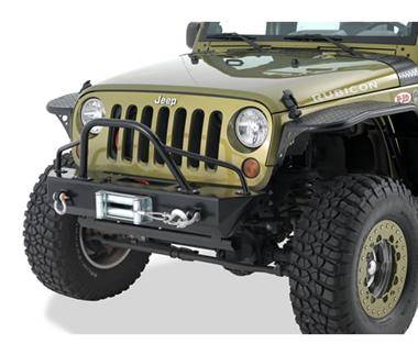 Warrior 2007-2012 Jeep JK Wrangler Rubicon Unlimited  Brush Guard for Stubby Winch Bumper 59010