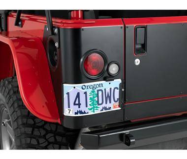 Warrior 2007-2012 Jeep JK Wrangler Rubicon  Rear Corners with Cutouts for LED Lights Steel S924A