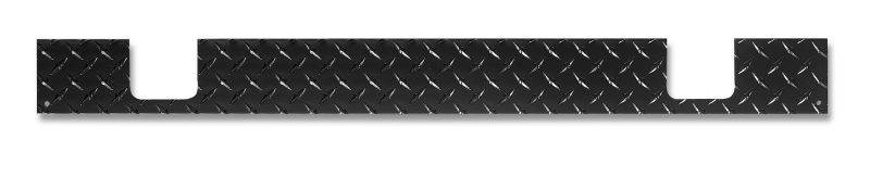 Warrior 1976-1986 Jeep CJ7  Back Plate Black Powder Coat Aluminum Diamond Plate 913CPC