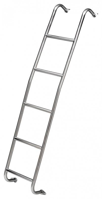 Surco Sprinter- Short Van Ladder Stainless Steel High Gloss Silver 093S